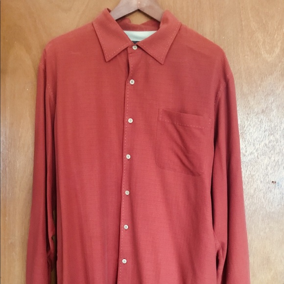 NAT NAST MEN LONG SLV RUST LUX ORIG SILK MED MINT - Picture 1 of 4